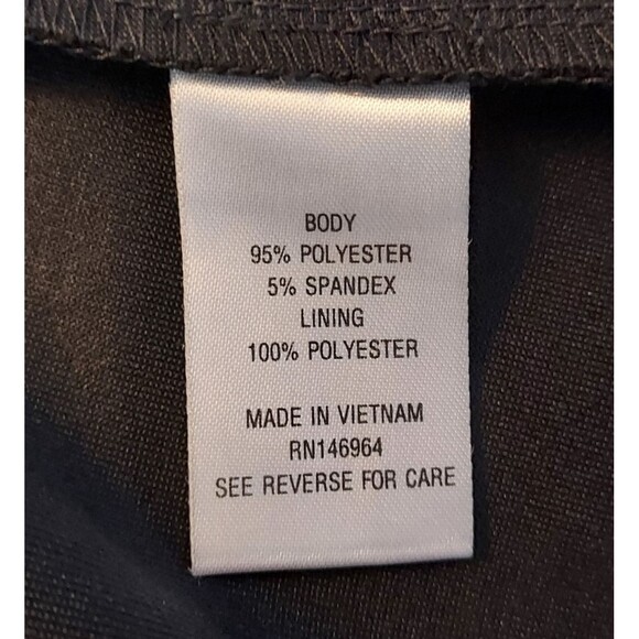 Signature Robbie Bee Dress Womens 14 Black Floral Fit And Flare Sleeveless - Picture 8 of 12